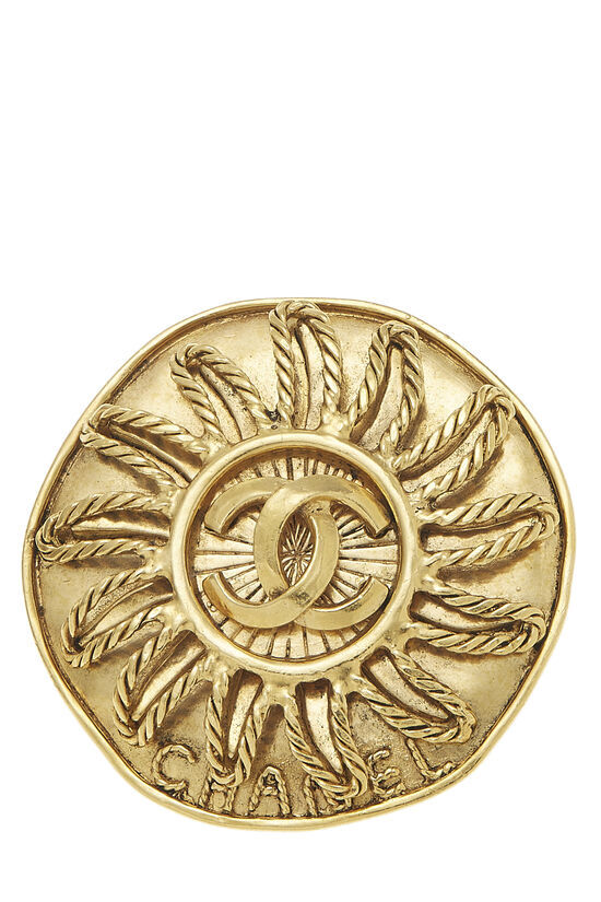 GOLD 'CC' SUN PIN